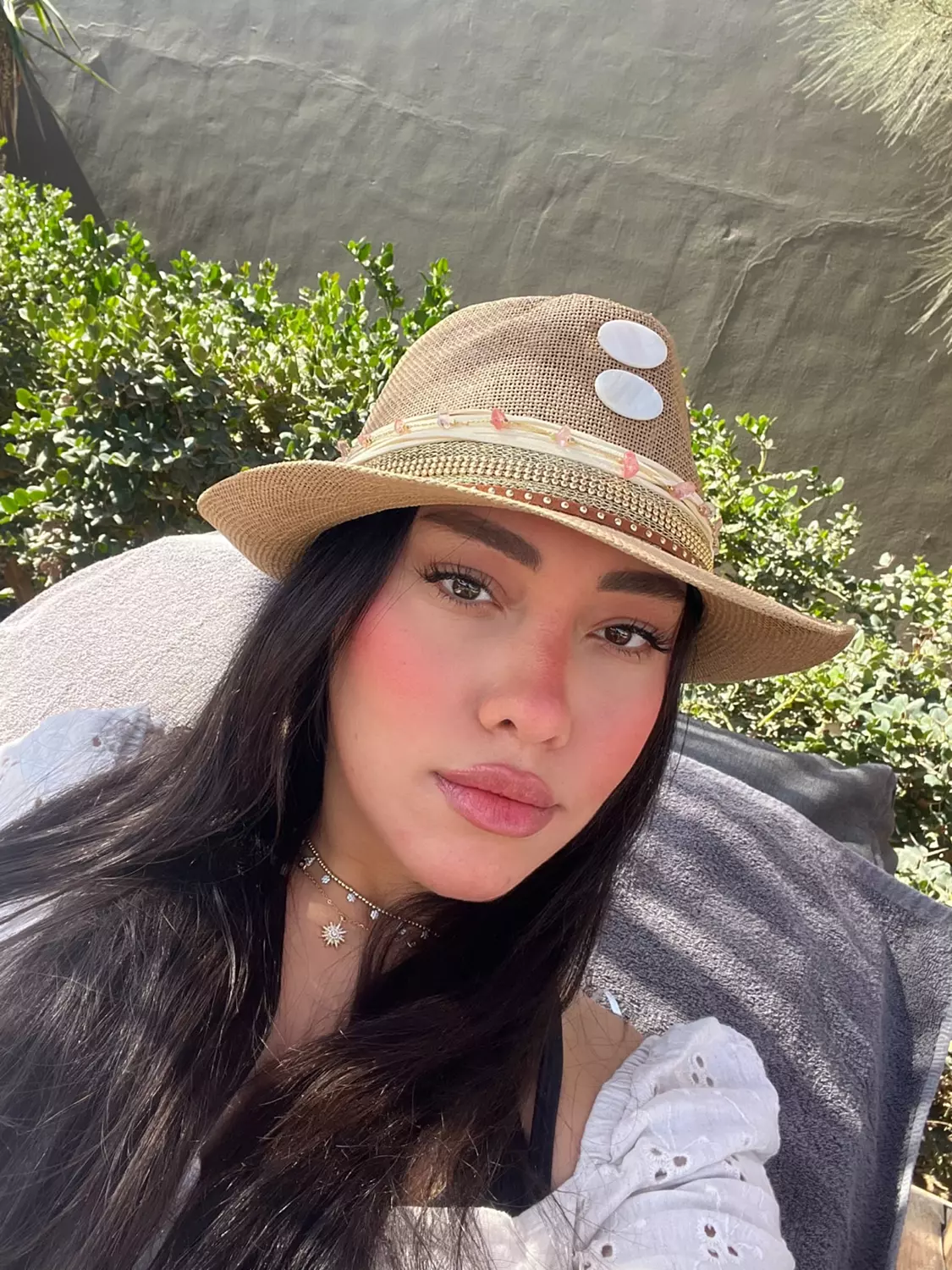 White bliss Hat image