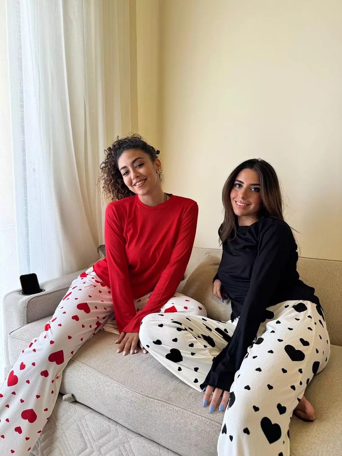 Hearts pjs 1
