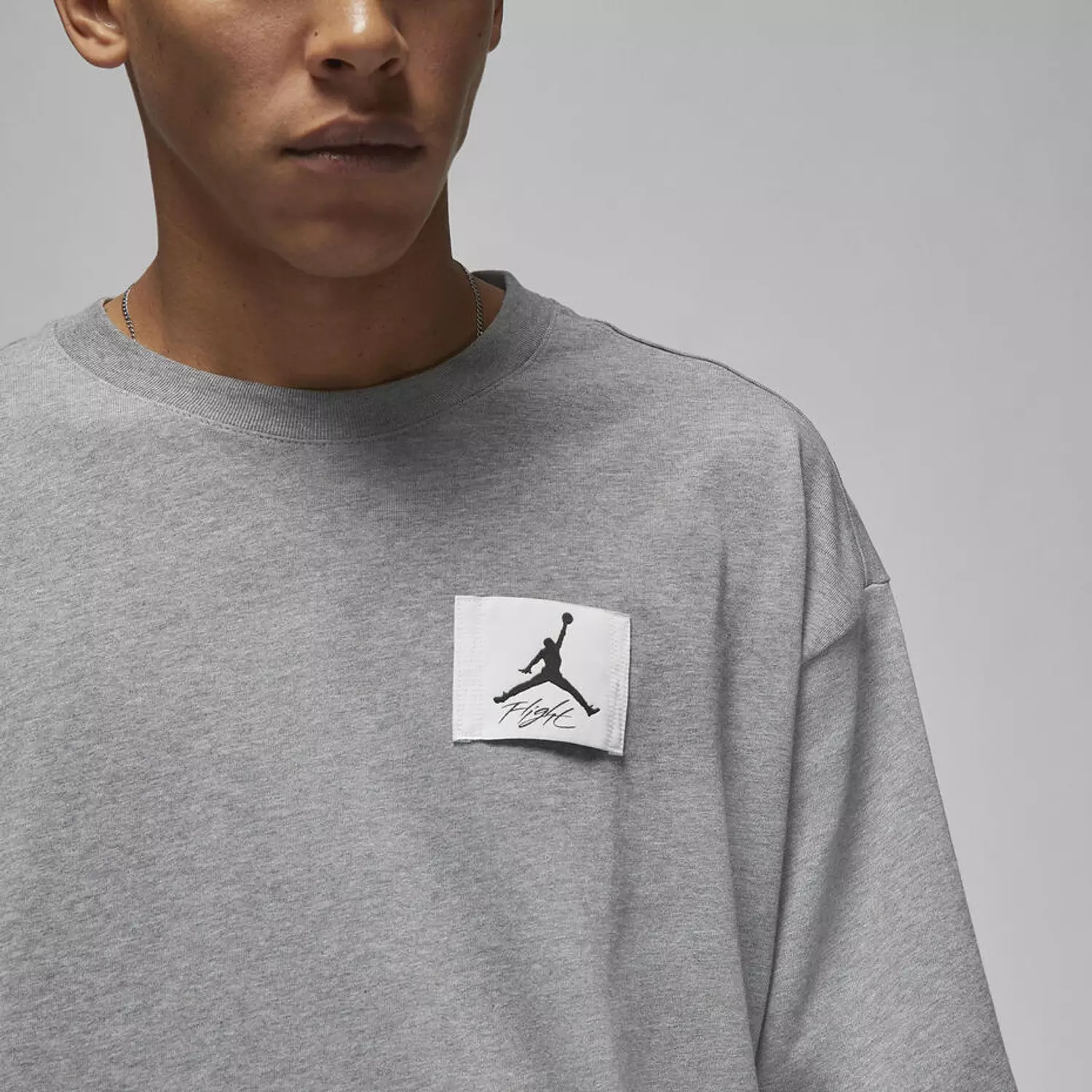T-shirt air jordan light gray  3
