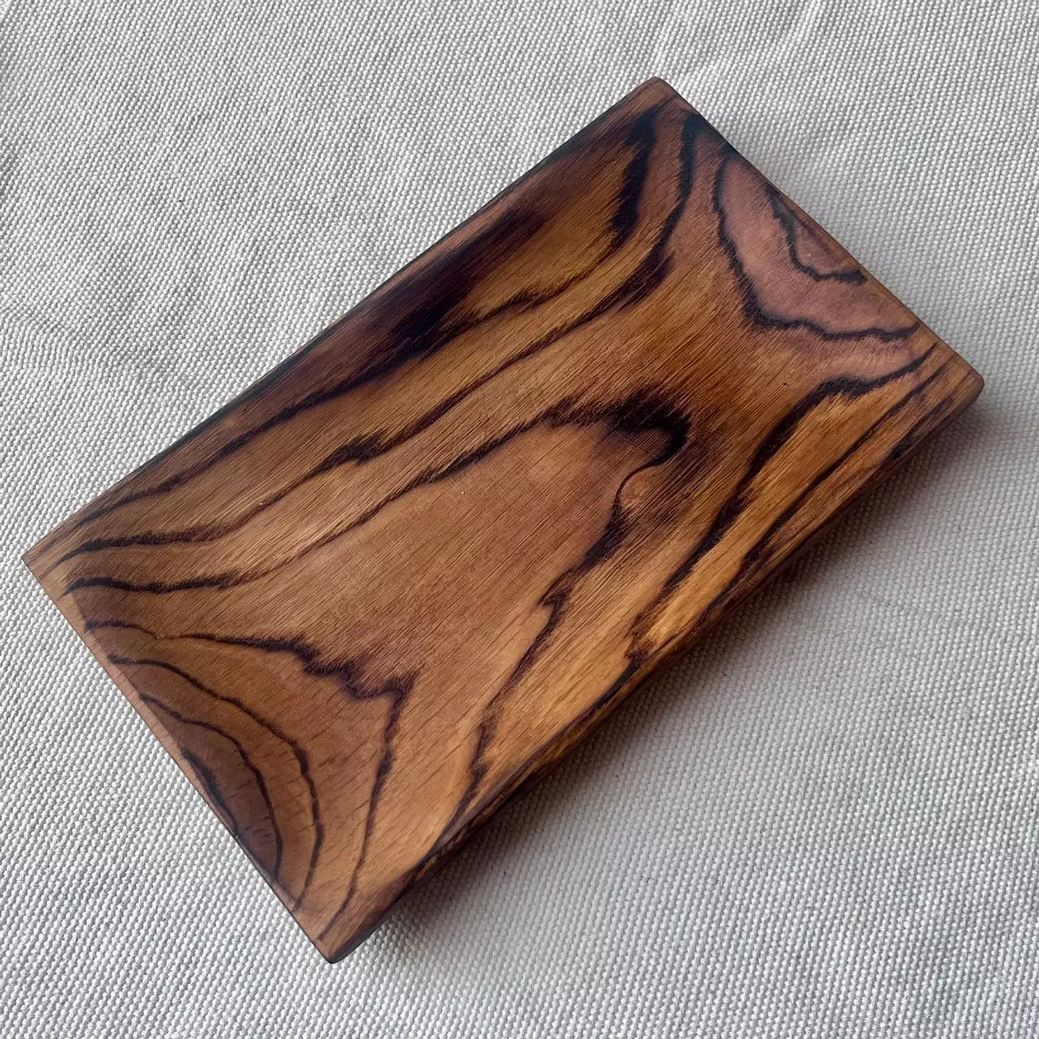 Long Oak Wood Serving Platter 7