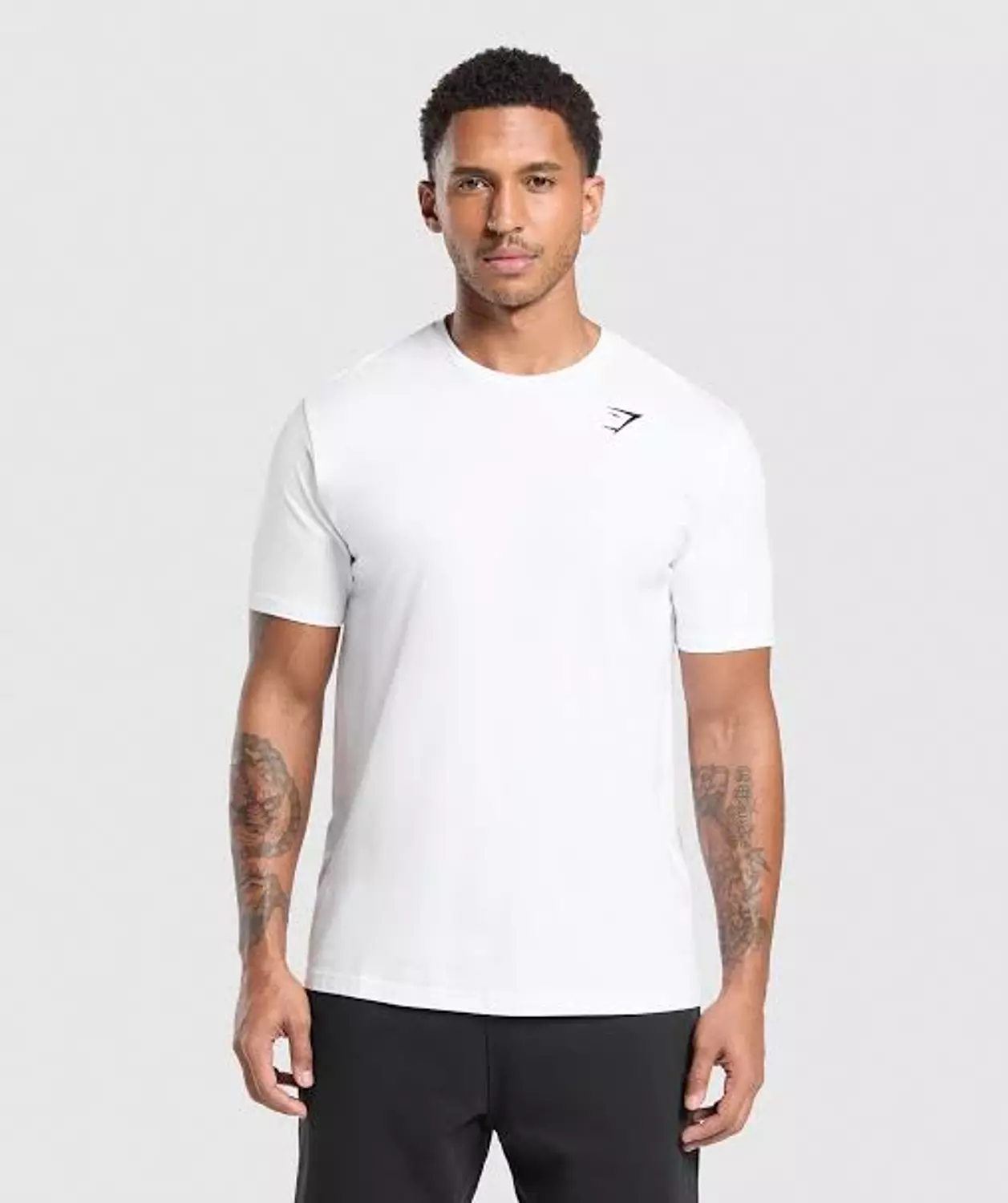 CREST T-SHIRT GYM SHARK white  image