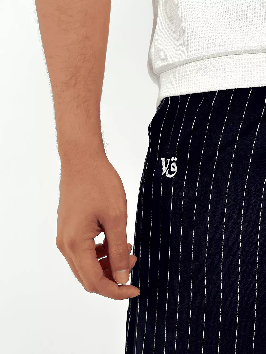 Wide Leg Stripped Pants - Men image