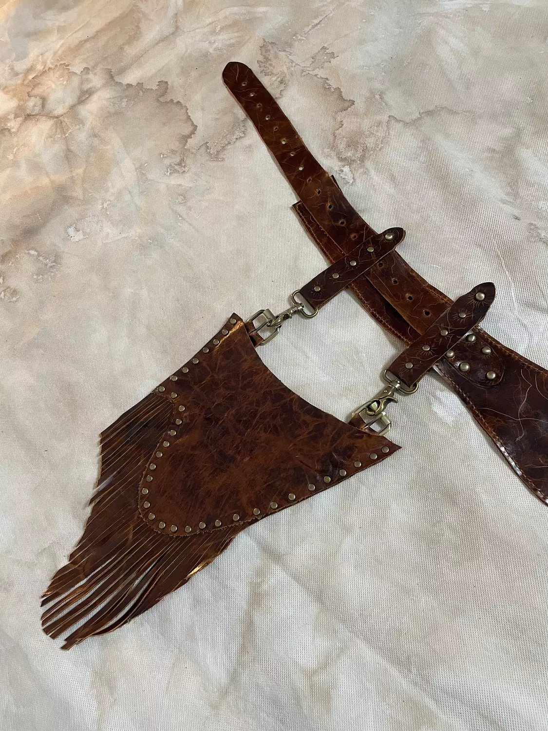 Brown Handcrafted Genuine Leather Statement Belt 8