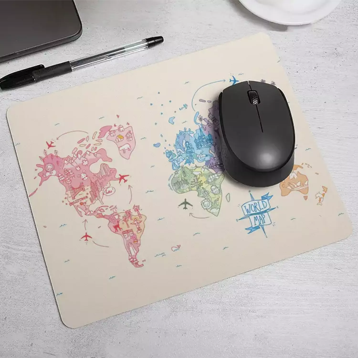 World Map    MousePad image