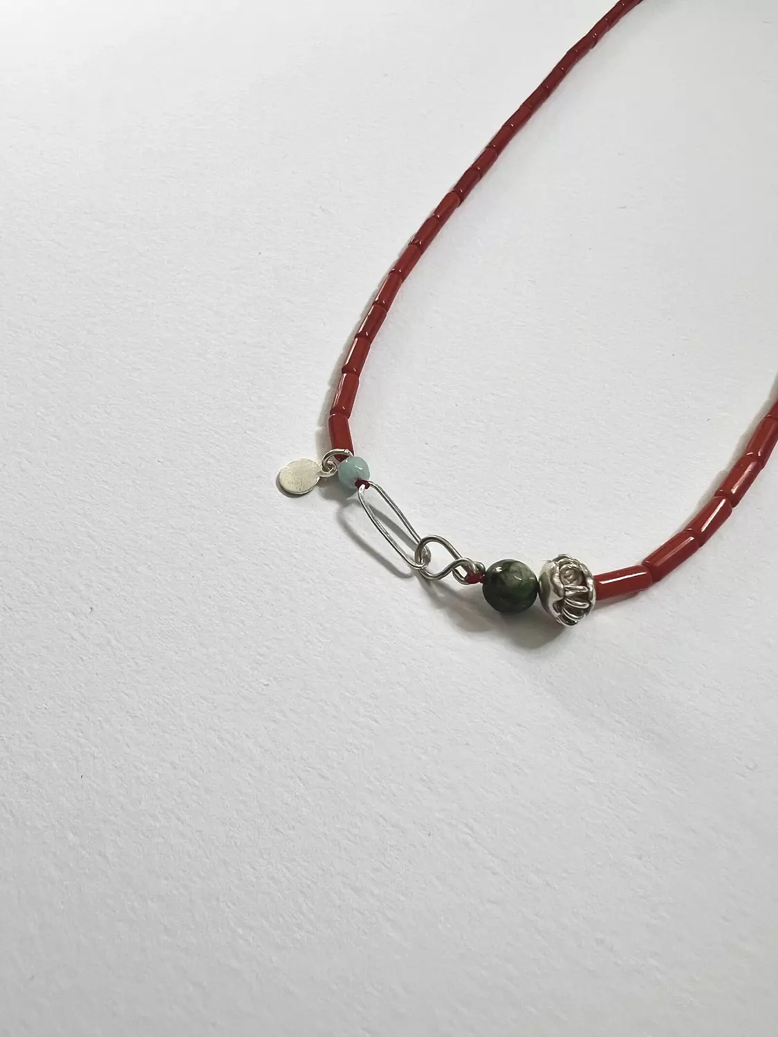 Red Bamboo Necklace  2