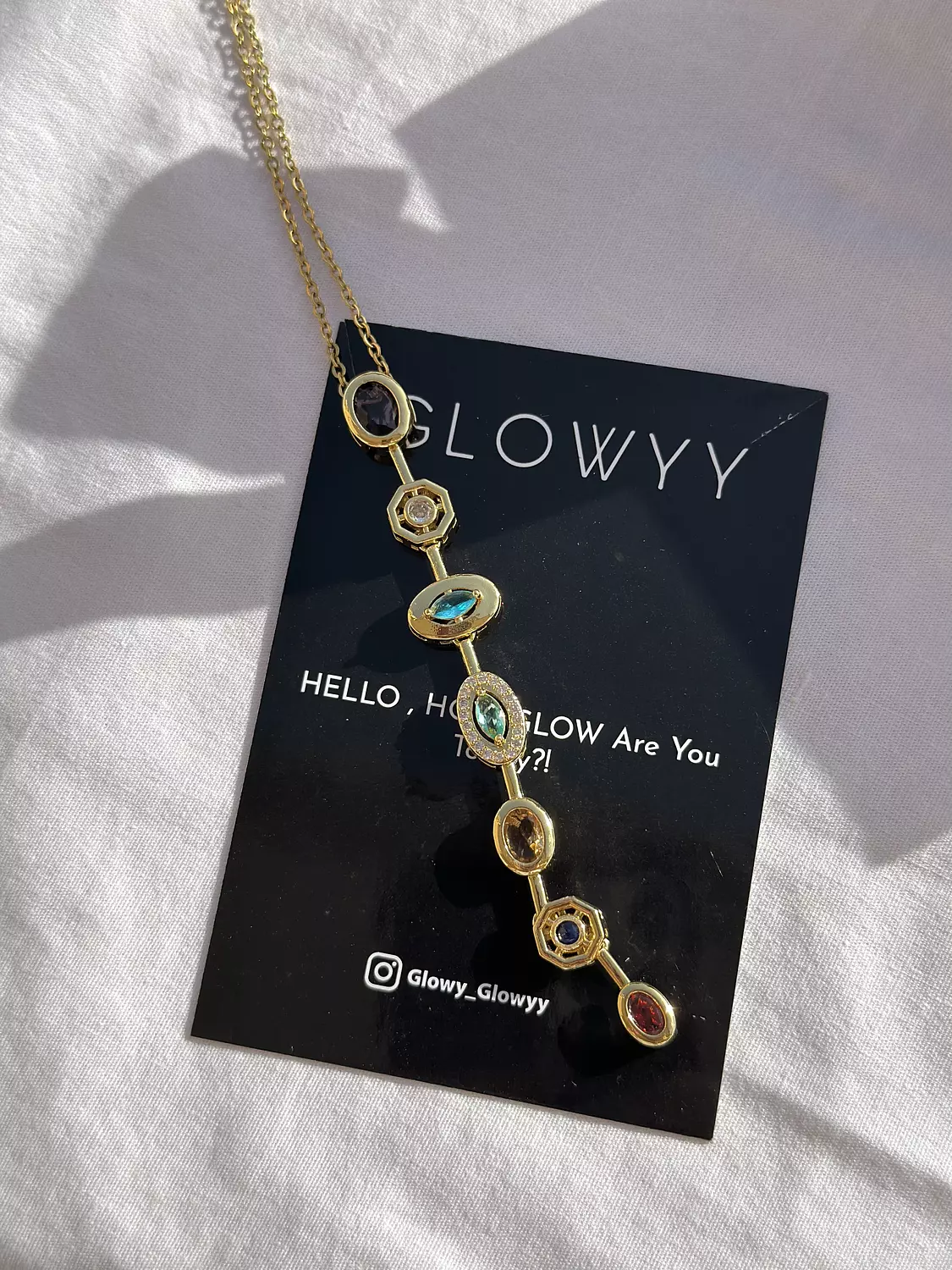 Oval Purple Droppin Necklace  image