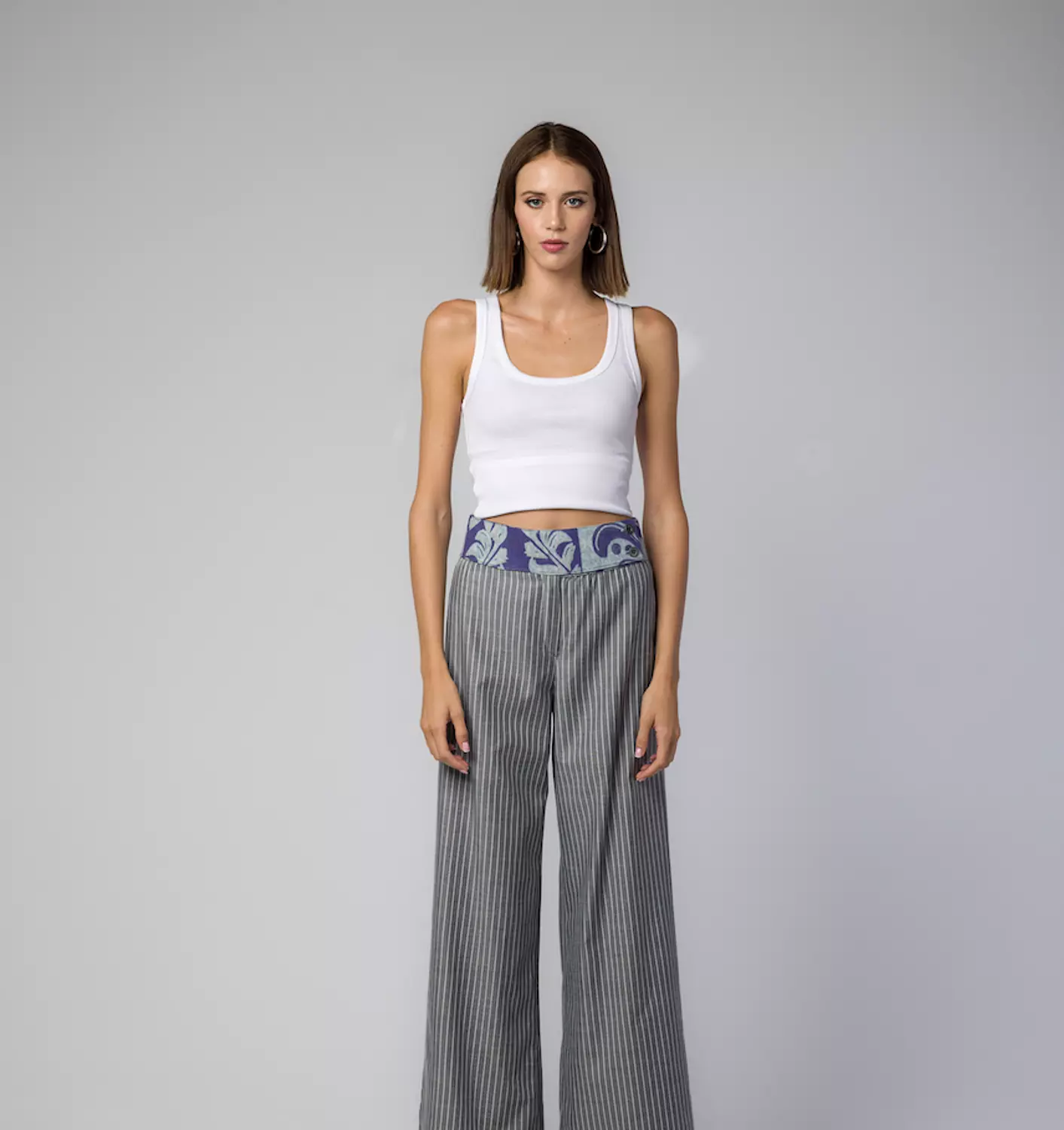 THE GREY STRIPED PANTS image