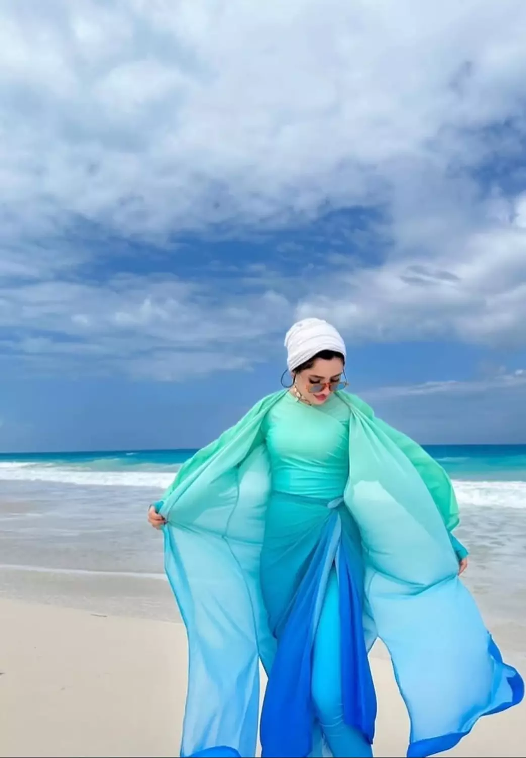 Shades of green burkini  1