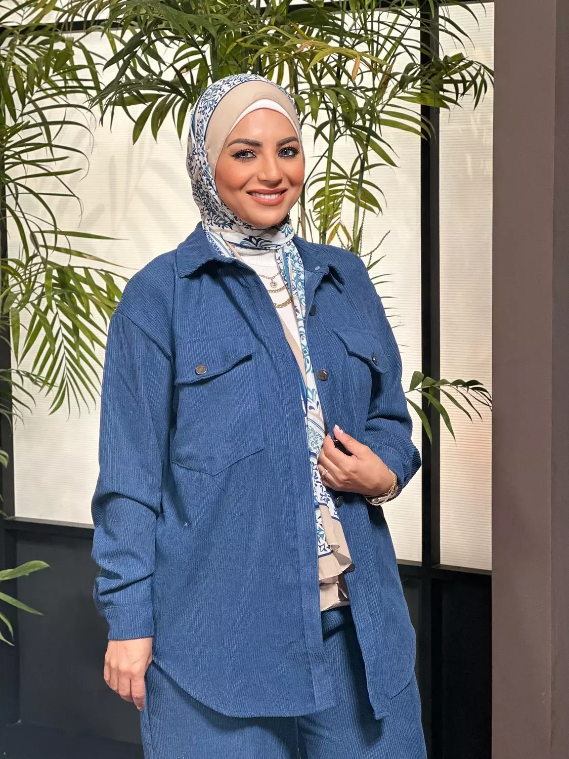 Hijab Corduroy Suit  1