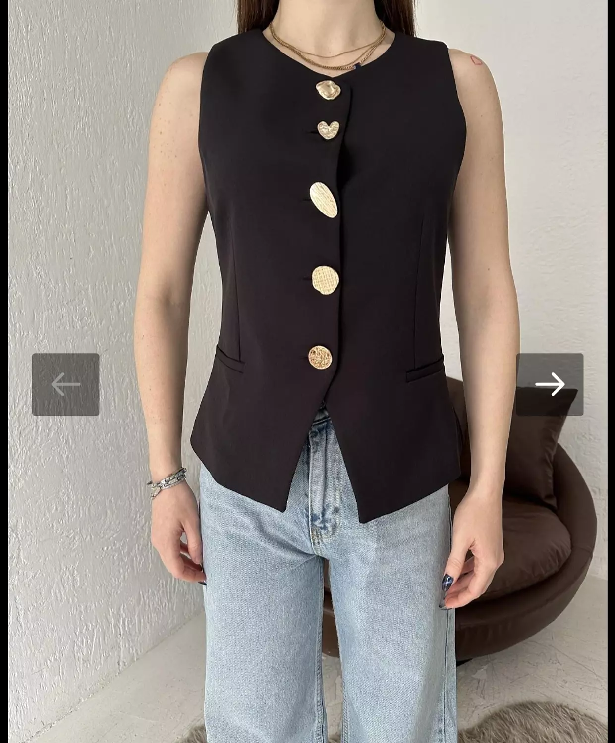 Turkish Vest with Unique Buttons  3