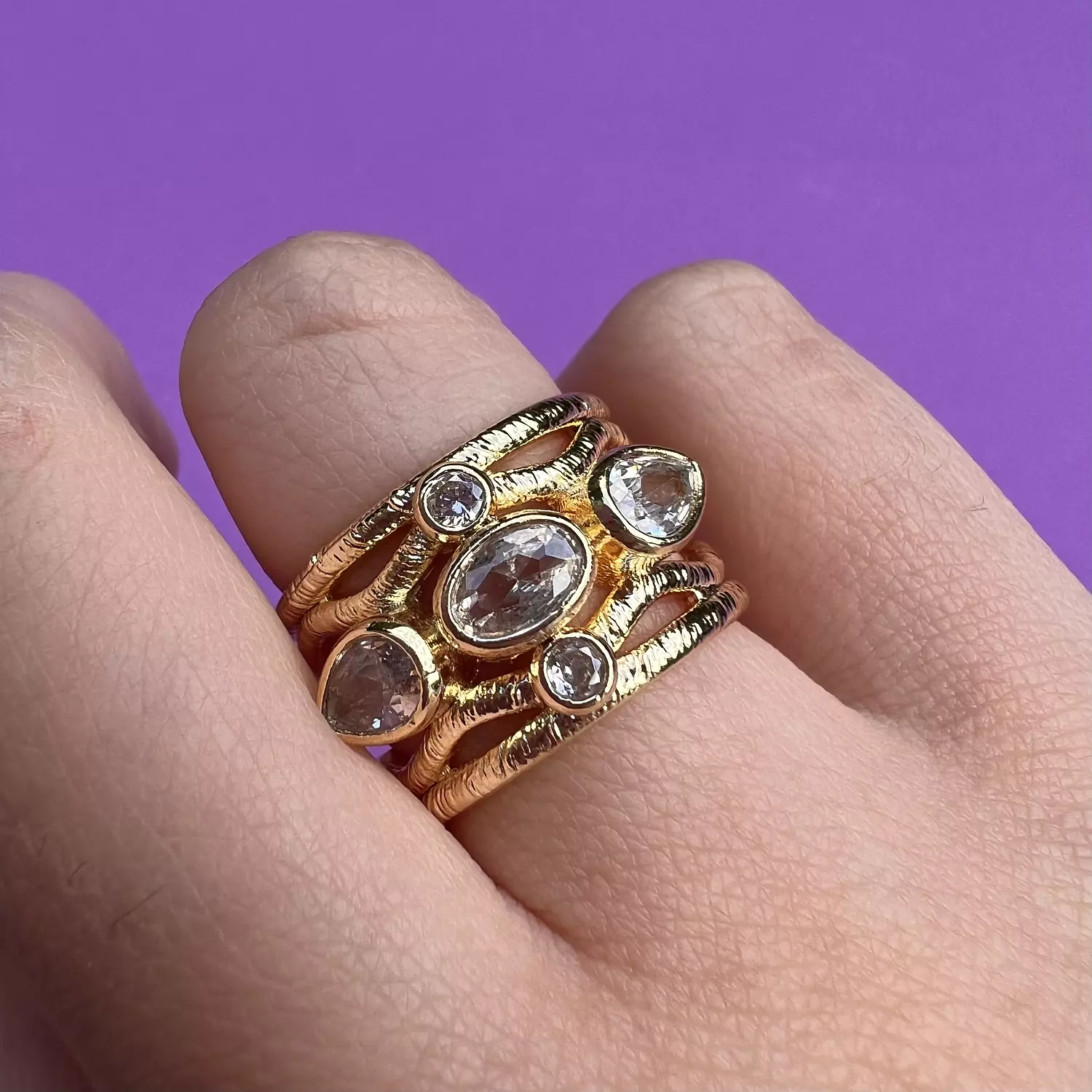 Rosalia ring ( White ) 