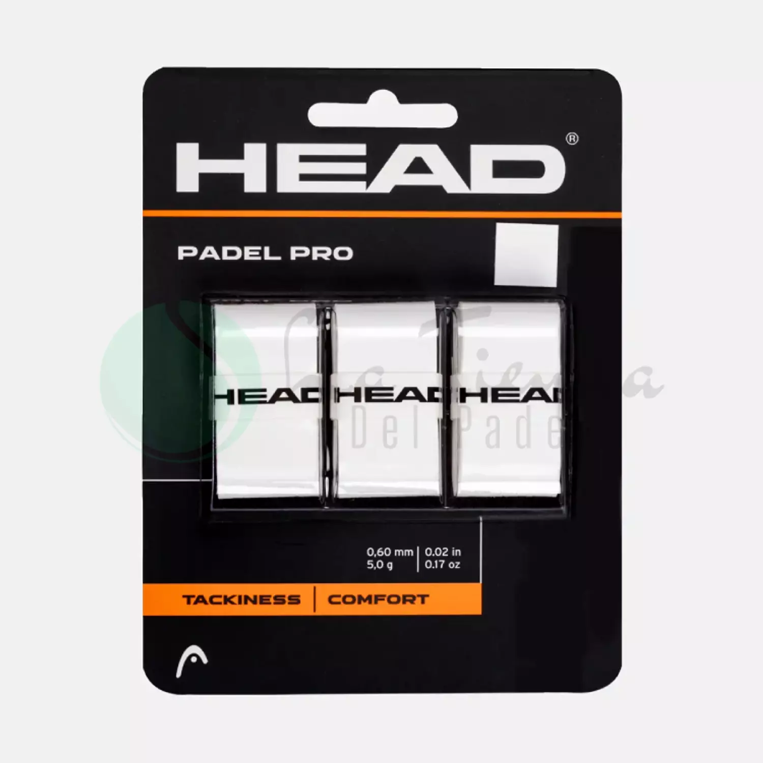 Head Padel Pro White Overgrip (Pack of 3) image