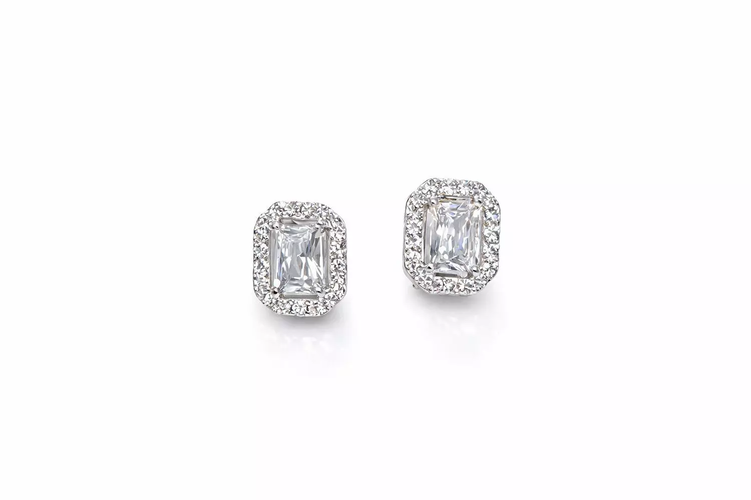 Silver Earrings Daimond 1