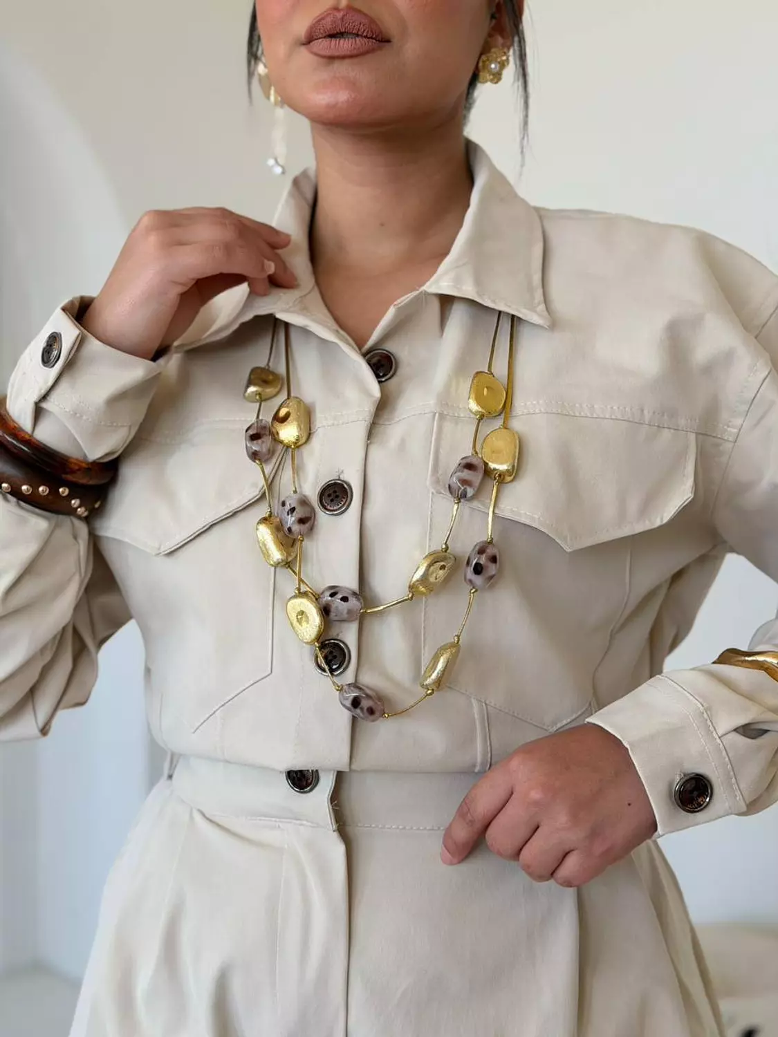 Aria Structured Gabardine Jumpsuit hover image