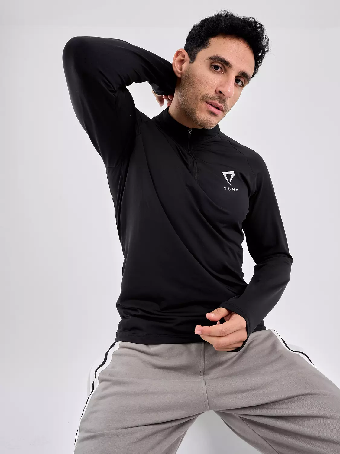 CORE TRAINING QUARTER ZIP-"black’’ 3