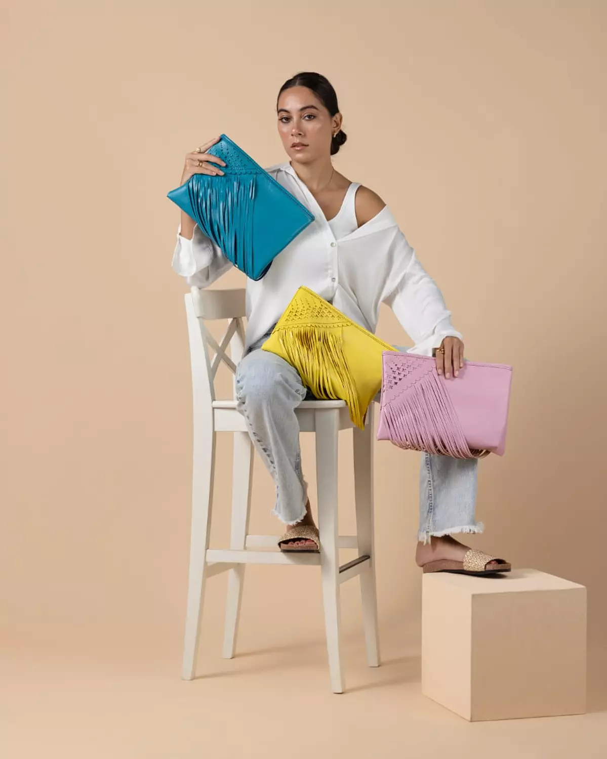 The Side Tassel Clutch image