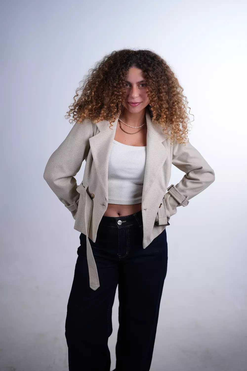 The Trench Detail Jacket - Beige  2