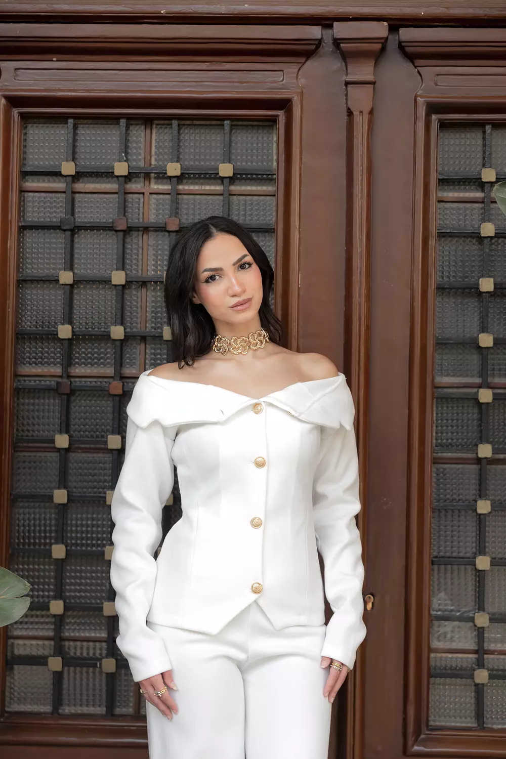 OFF Shoulder Blazer Suit  2