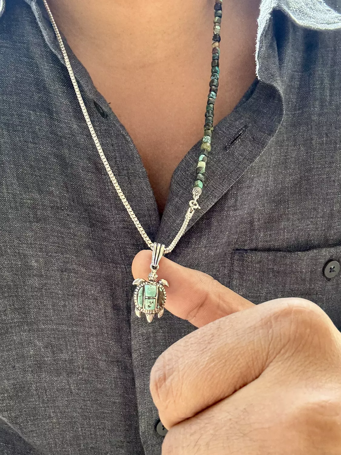 Ocean Spirit Turtle Necklace image