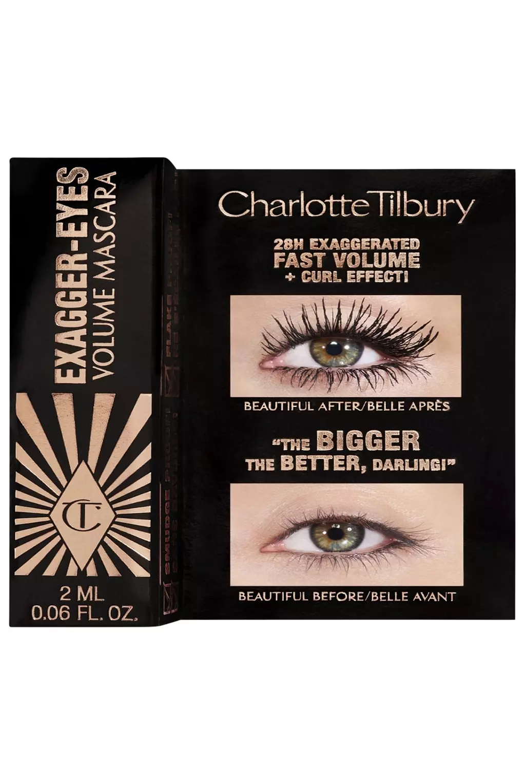 CHARLOTTE TILBURY Charlotte Tilbury Exagger-eyes Volumizing and Curling Mascara Mini 2ML image