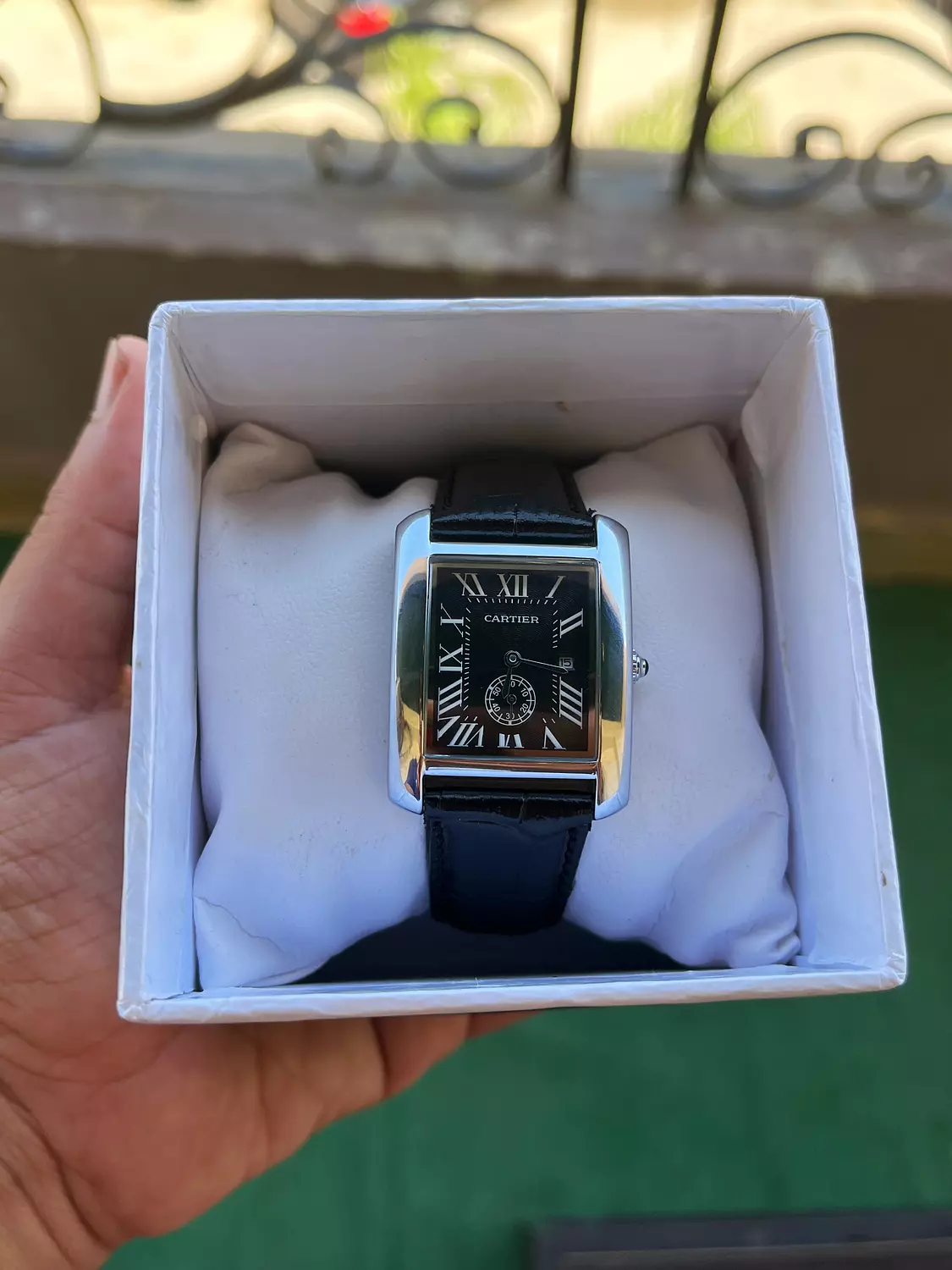 Cartier tank all black hover image