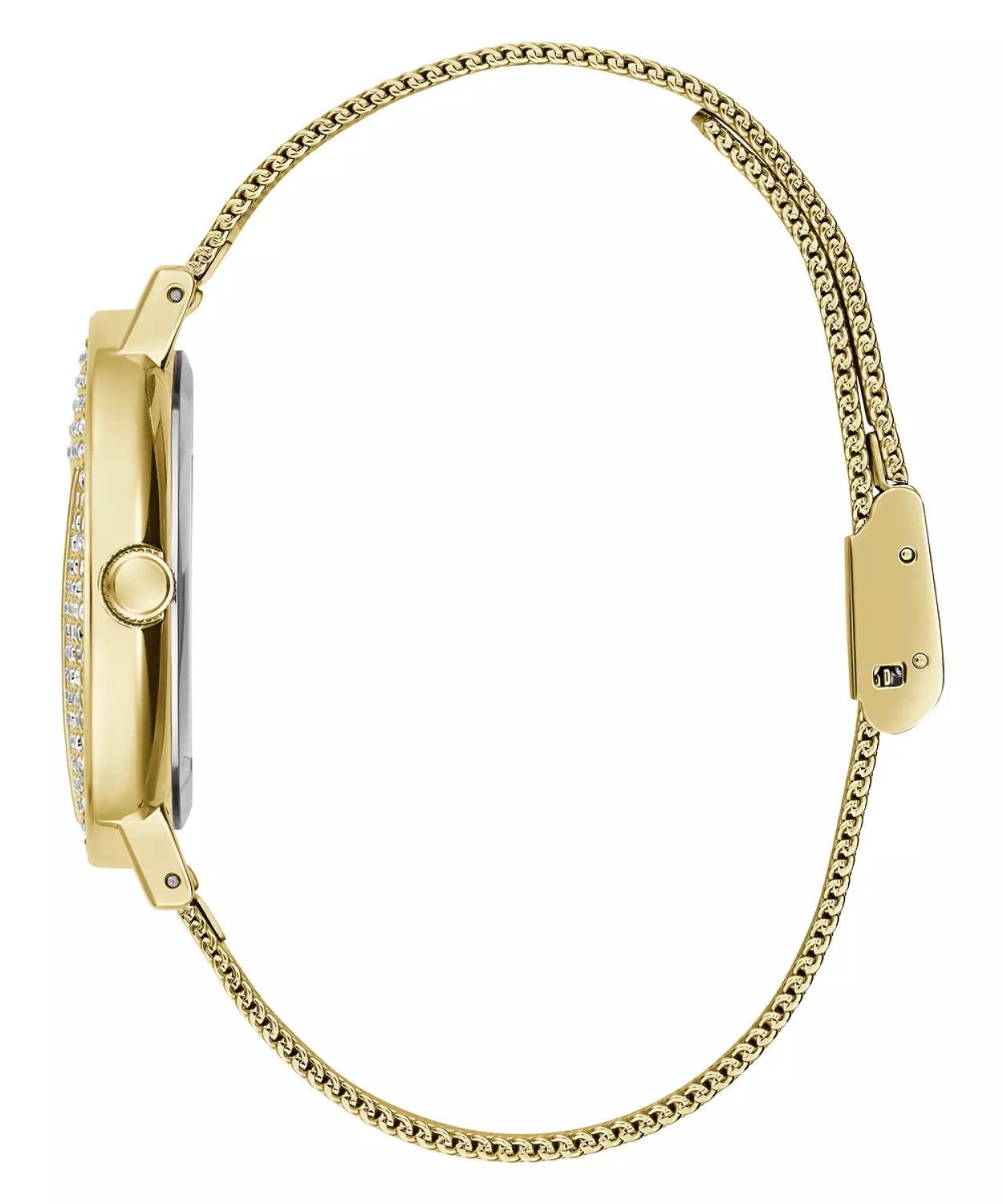 GUESS GW0477L2 ANALOG WATCH  For Women Gold Stainless Steel/Mesh Polished Bracelet  4