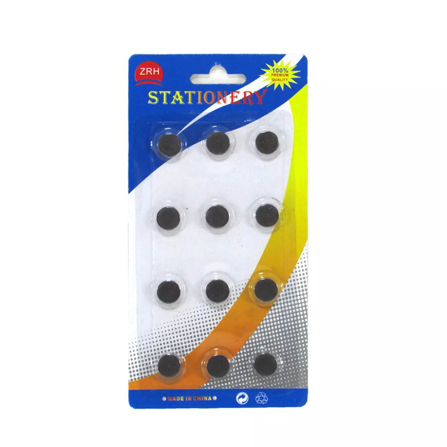 Pack of 12 round magnet pieces  1