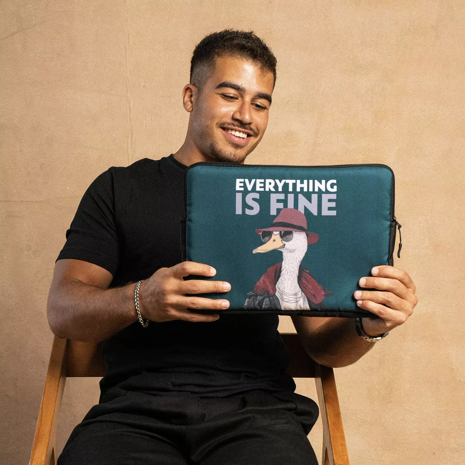 EVERYTHING IS FINE LAPTOP SLEEVE 2