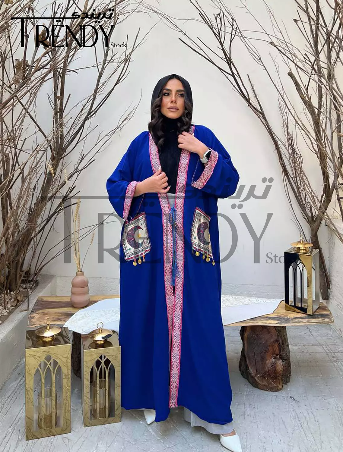 Ramadan kaftan with Indian embroidery 1