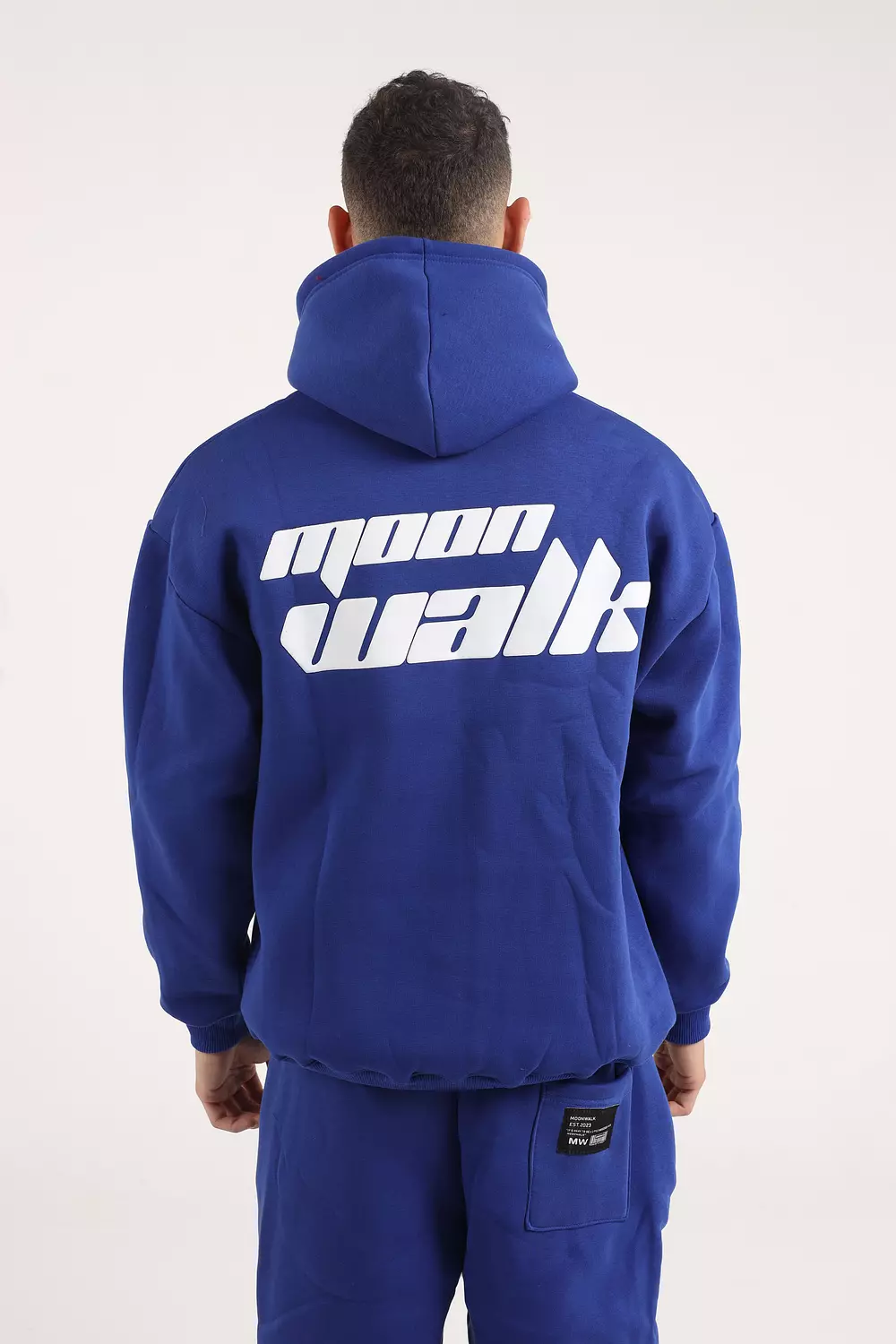 Blue Puff Print Hoodie hover image