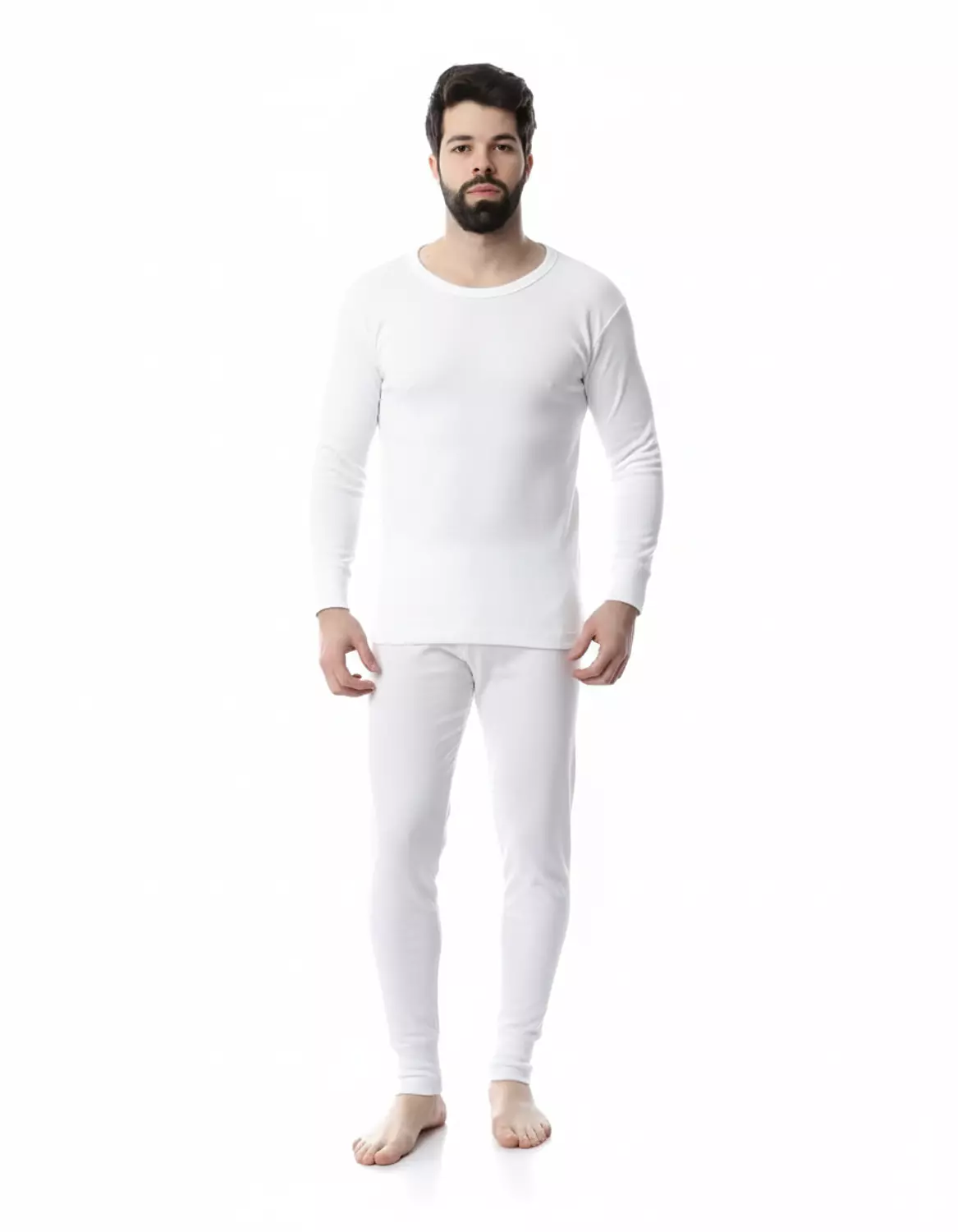 Shorto طقم رجالي داخلي تدفئه - 8814 - ابيض  image