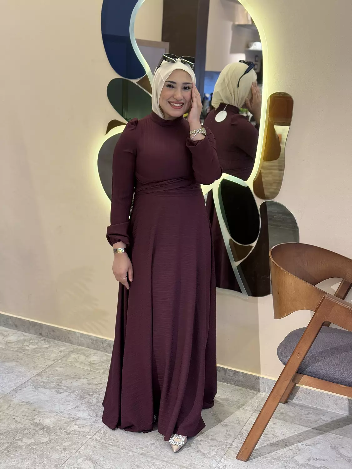  “Wine Elegance dress “ 3