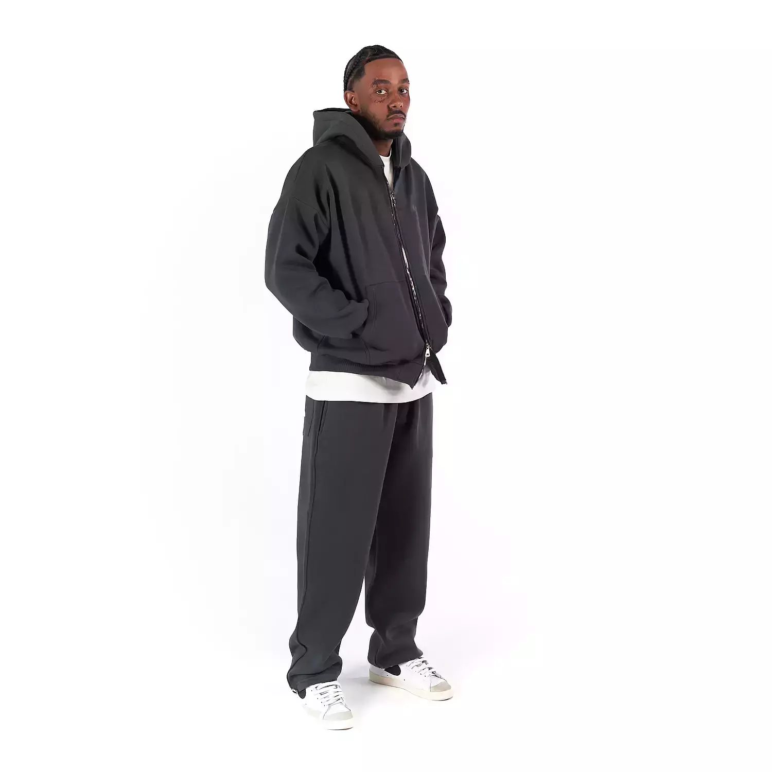 D2 zippers Basic hoodie 2