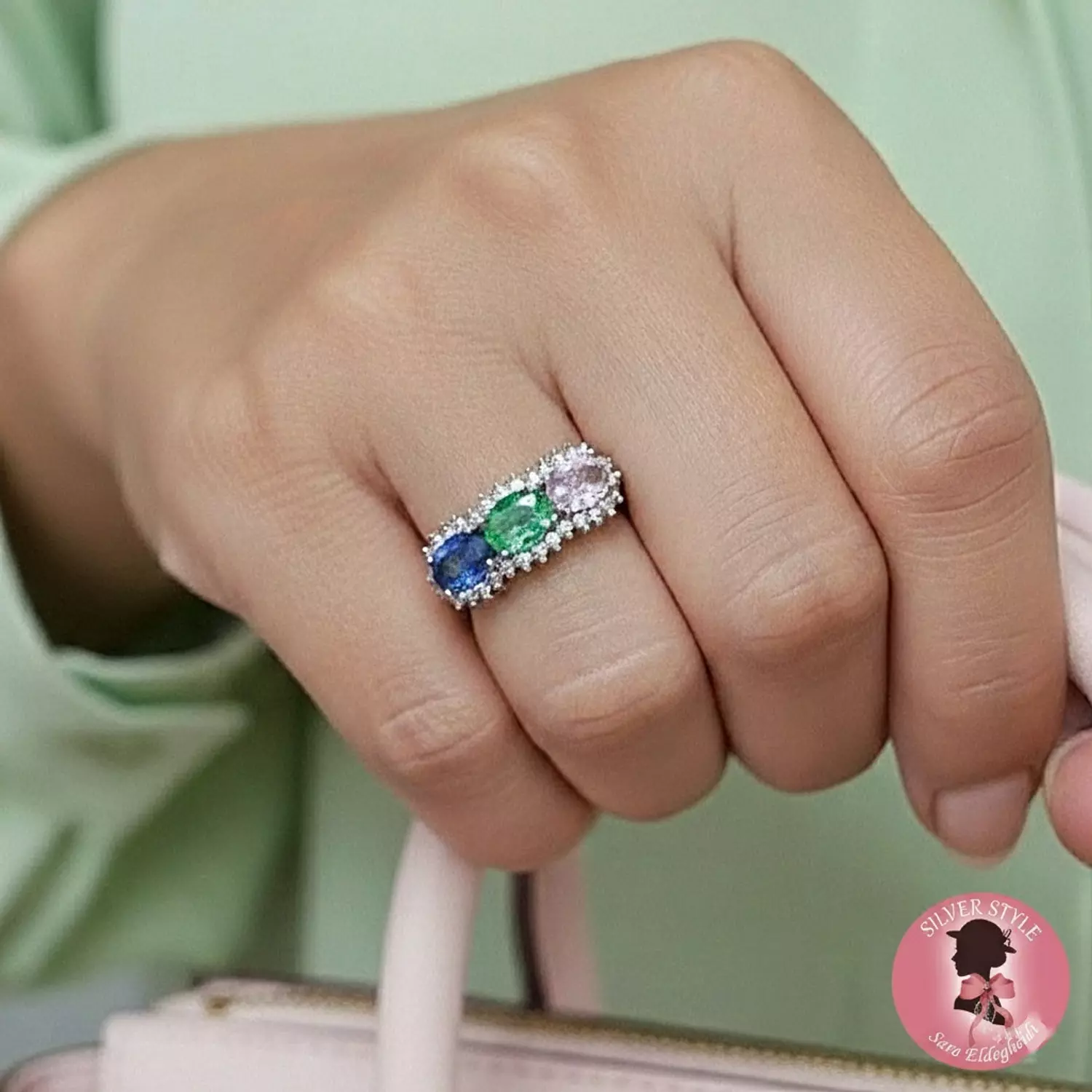 Colorful stones Ring image