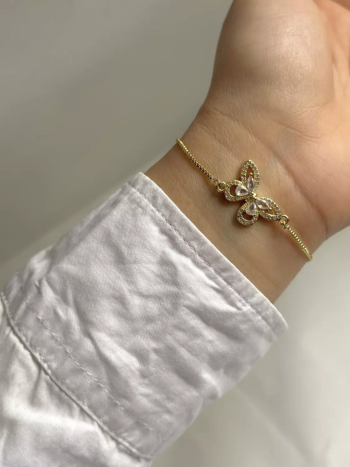Gold adjustable charm bracelets 5
