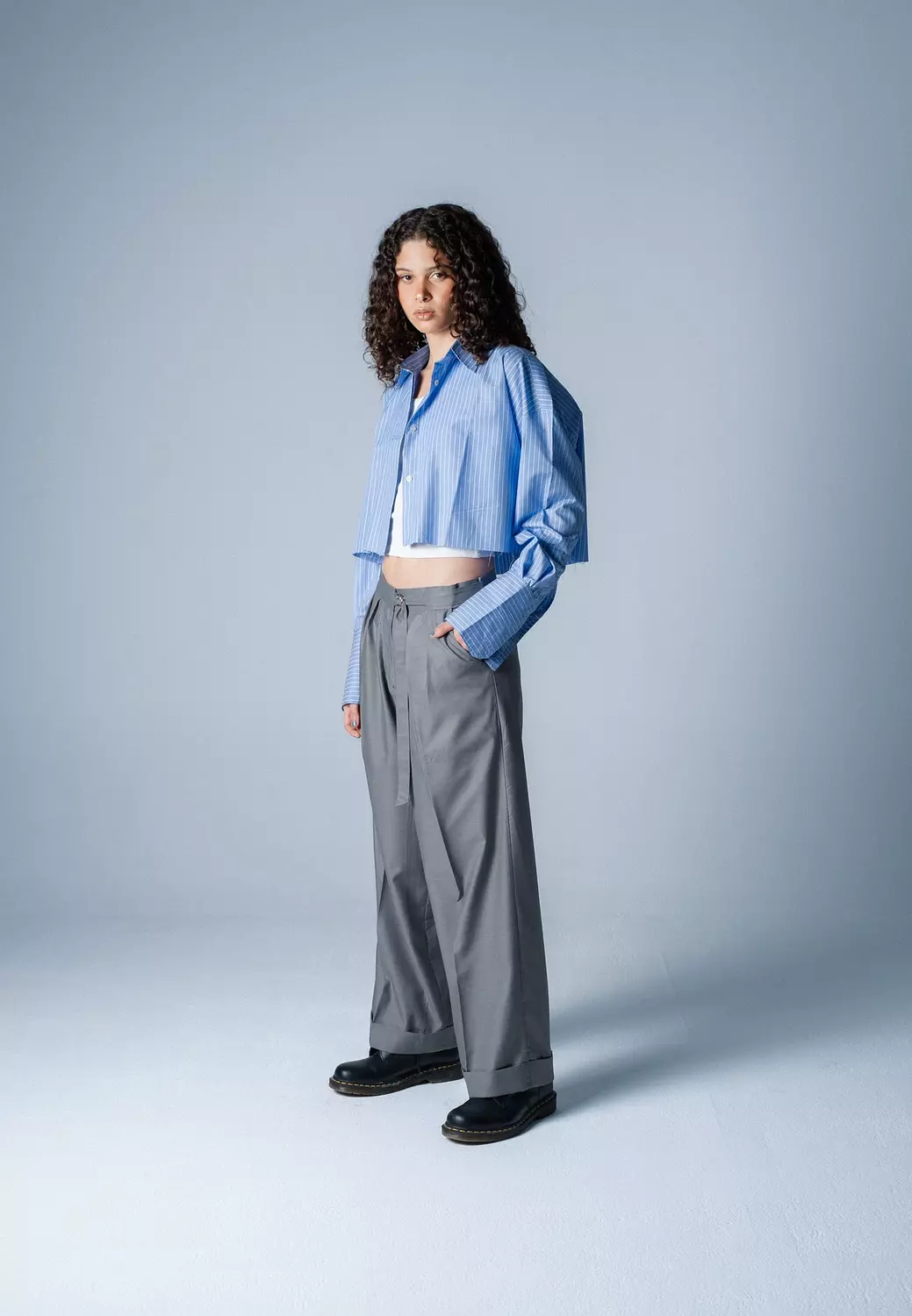 Aleron Blue-striped shirt  1
