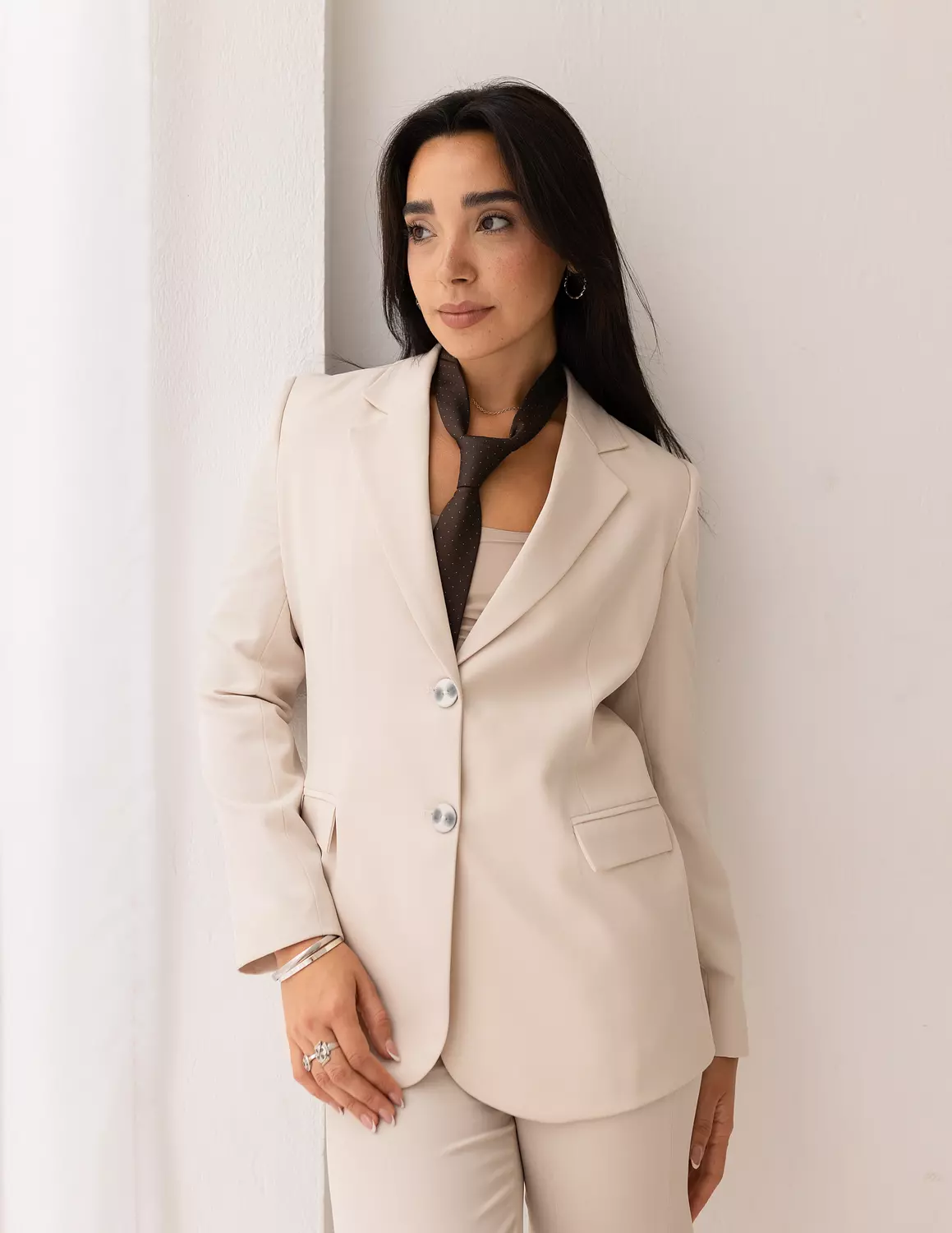 Soft Cream Straight Blazer image