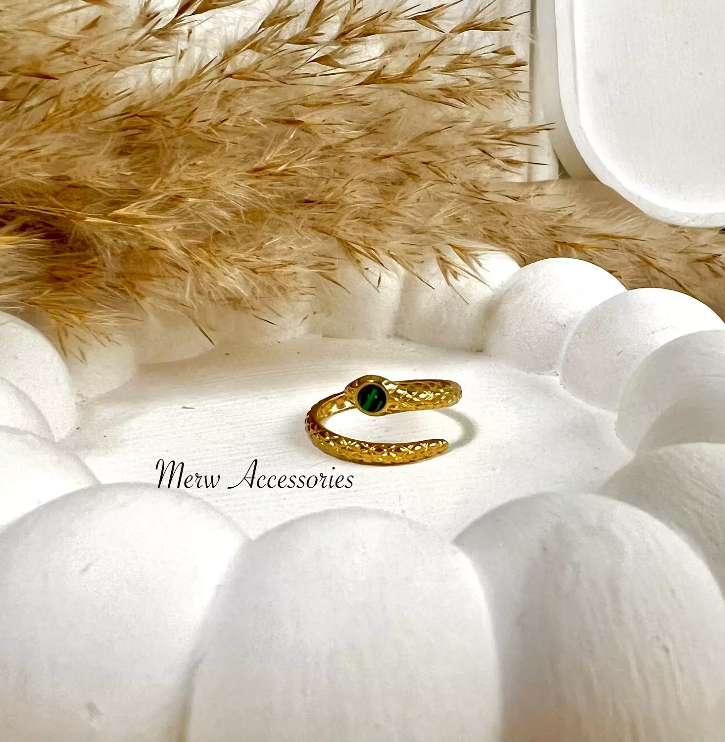 Green snake ring  1