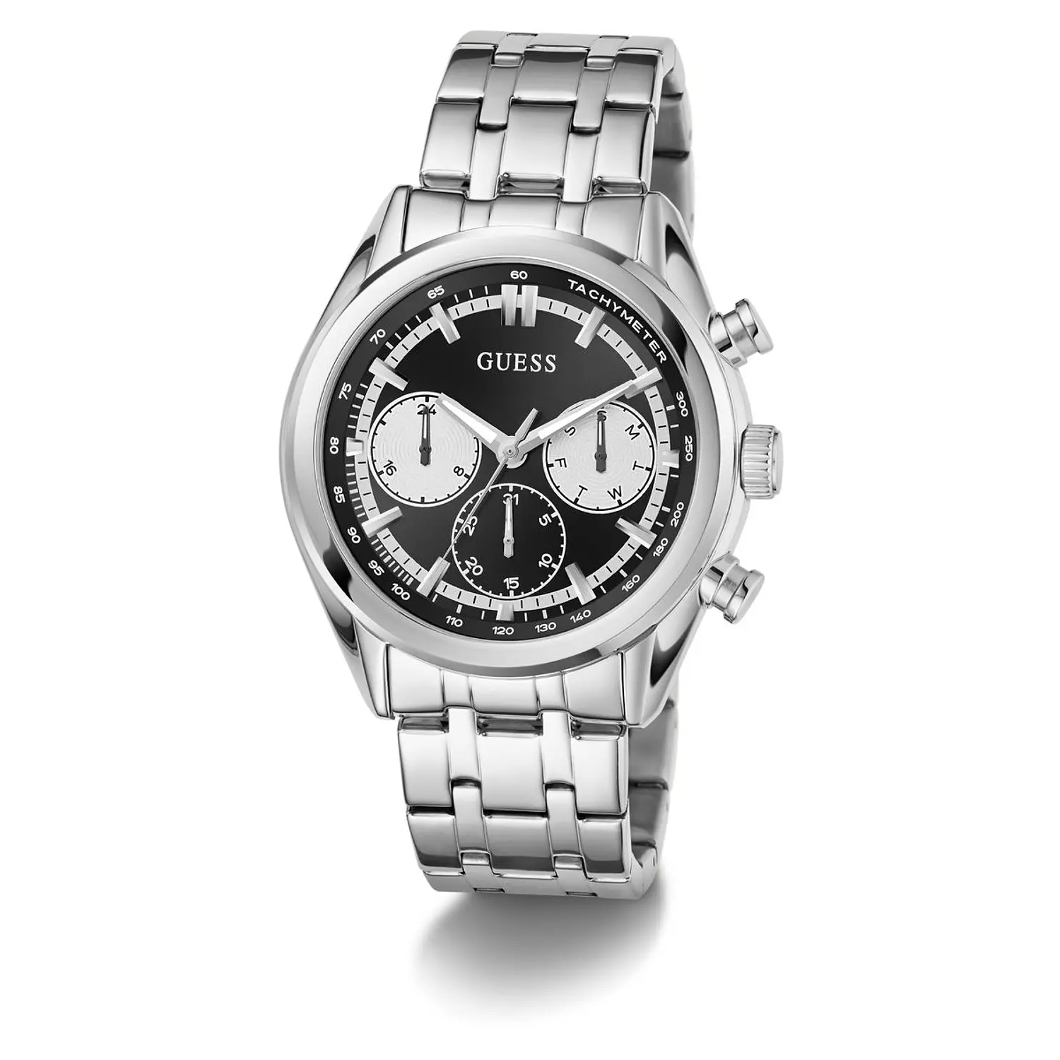 GUESS Mens Silver Tone Multi-function Watch Silver Tone Stainless Steel Bracelet GW0971G1 3