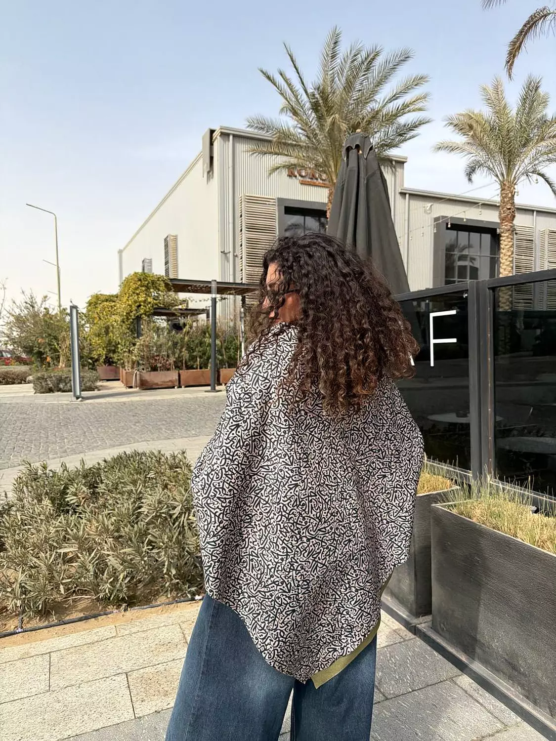 Olive*Gray*Black Double Face Scarf 4