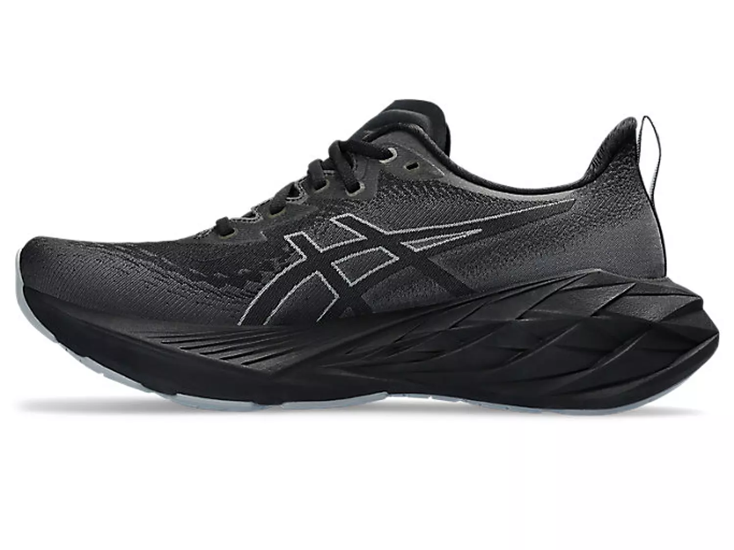 Asics Novablast 4 running trainers in black and graphite grey image
