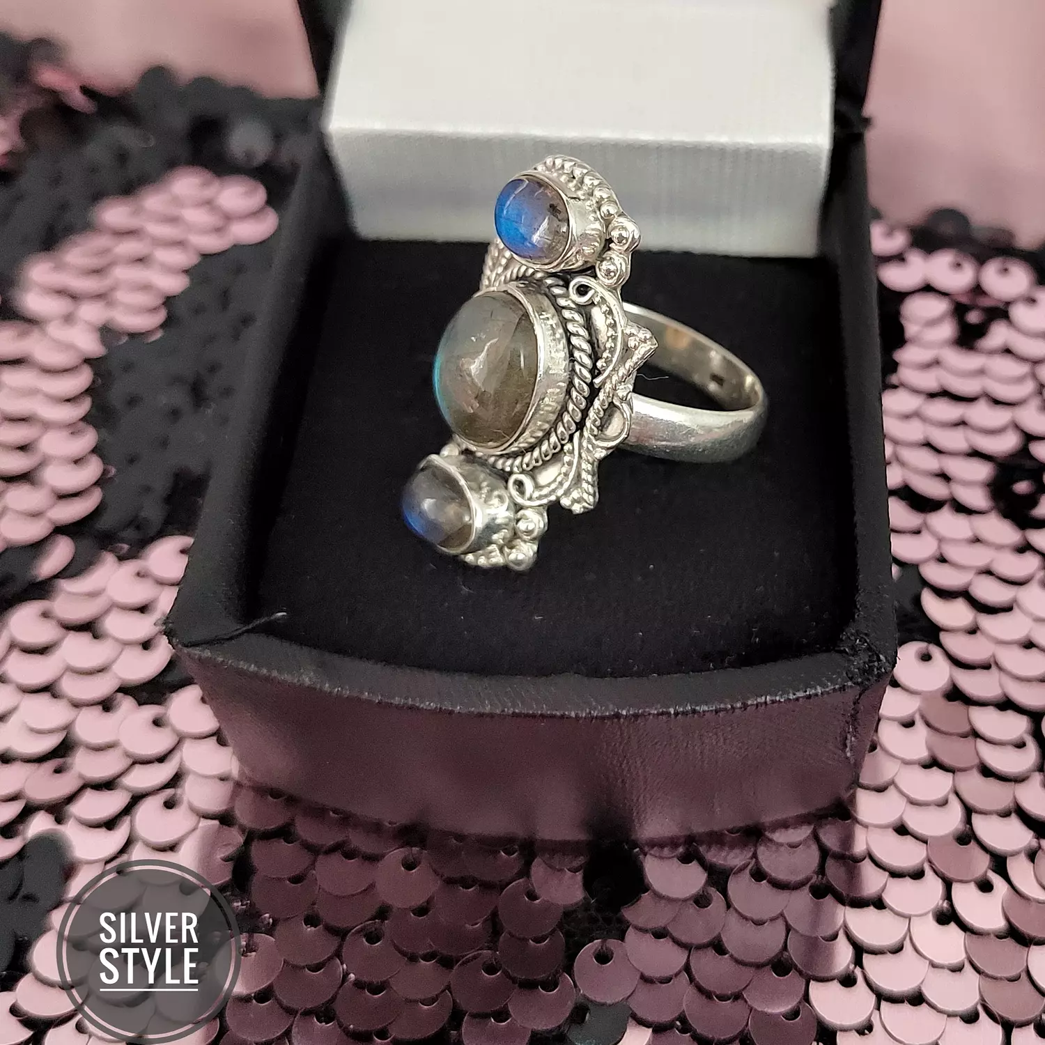 Labradorite stones Ring  2