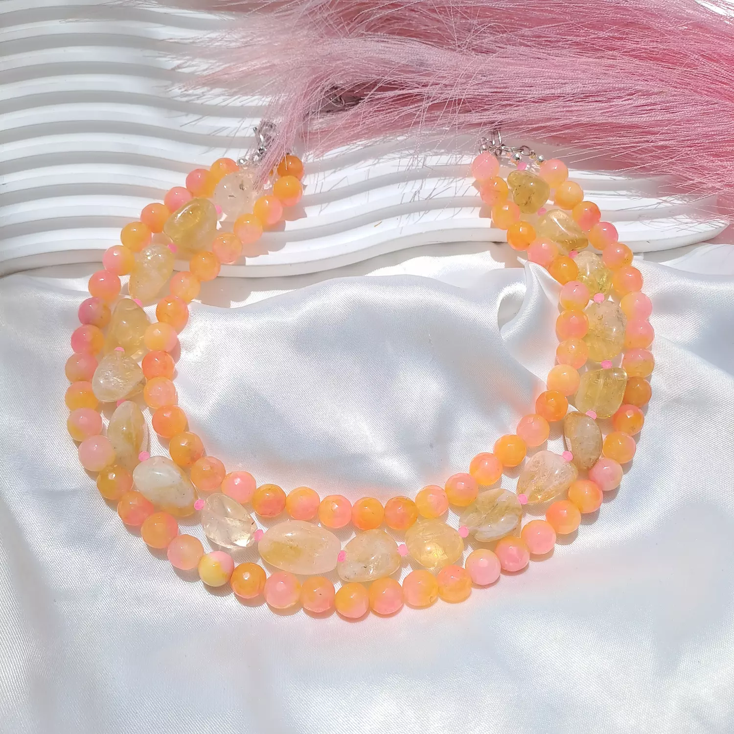 Citrine blush necklace  image