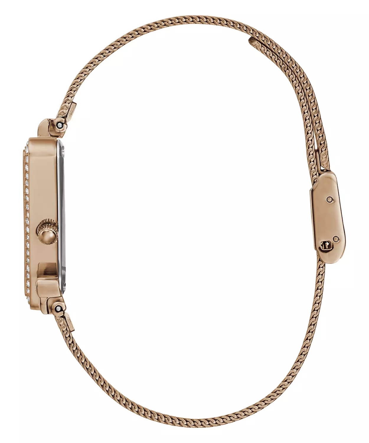 GUESS GW0508L3 ANALOG WATCH  For Women Rose Gold Stainless Steel/Mesh Polished Bracelet  4
