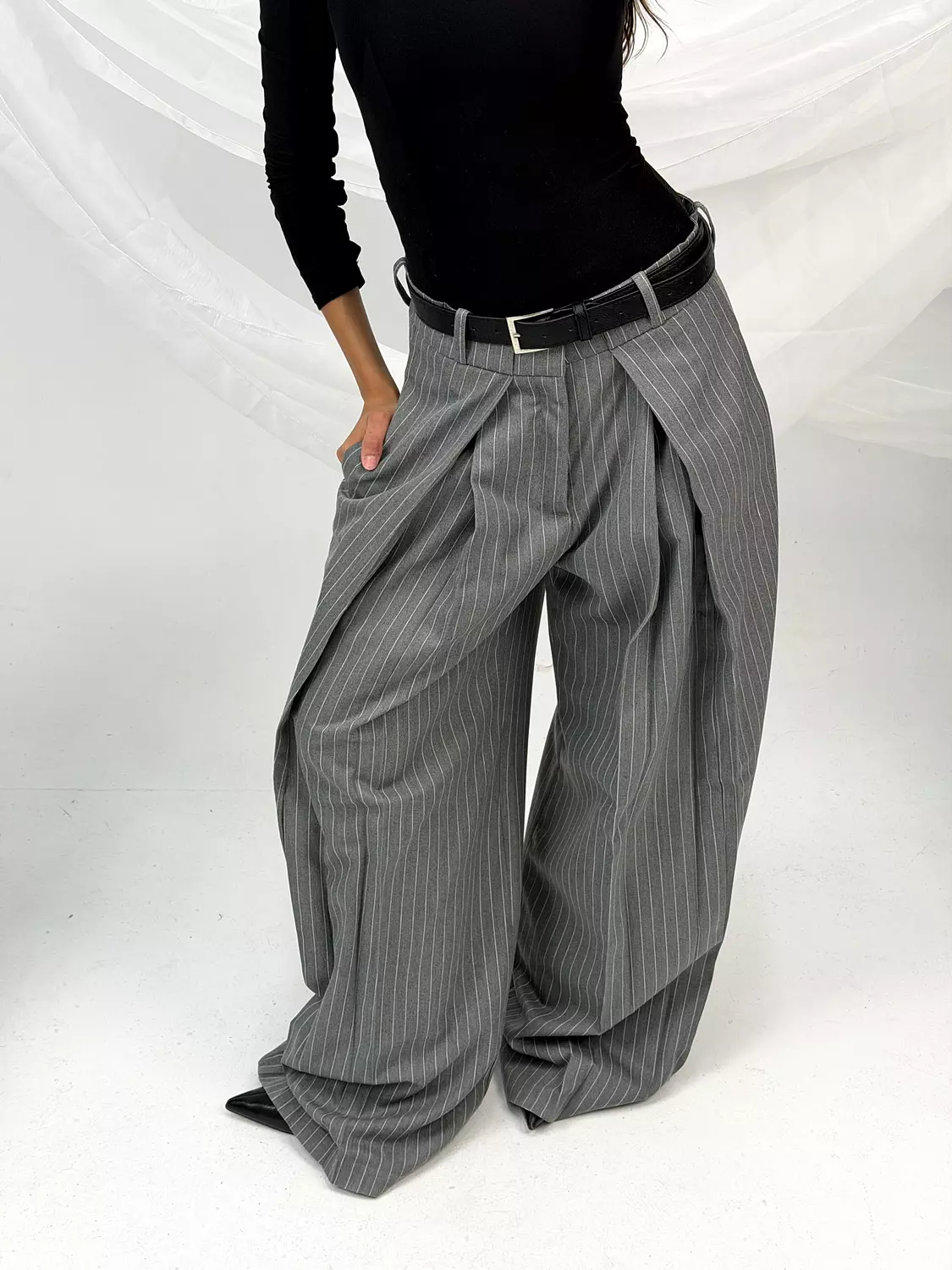 Stripped Tailored Pants 10