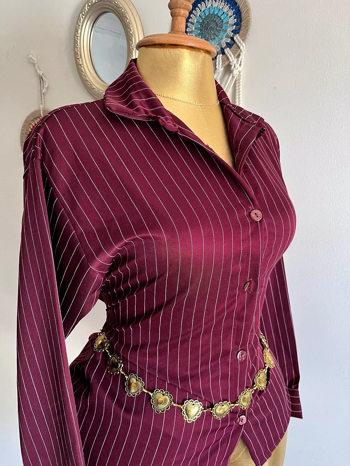 Corset stripe chemise 5