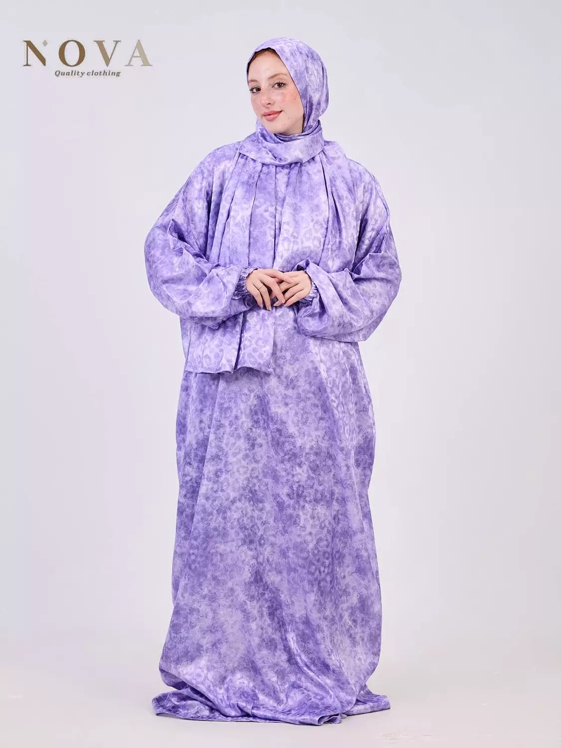 Purple Printed Jacquard  image