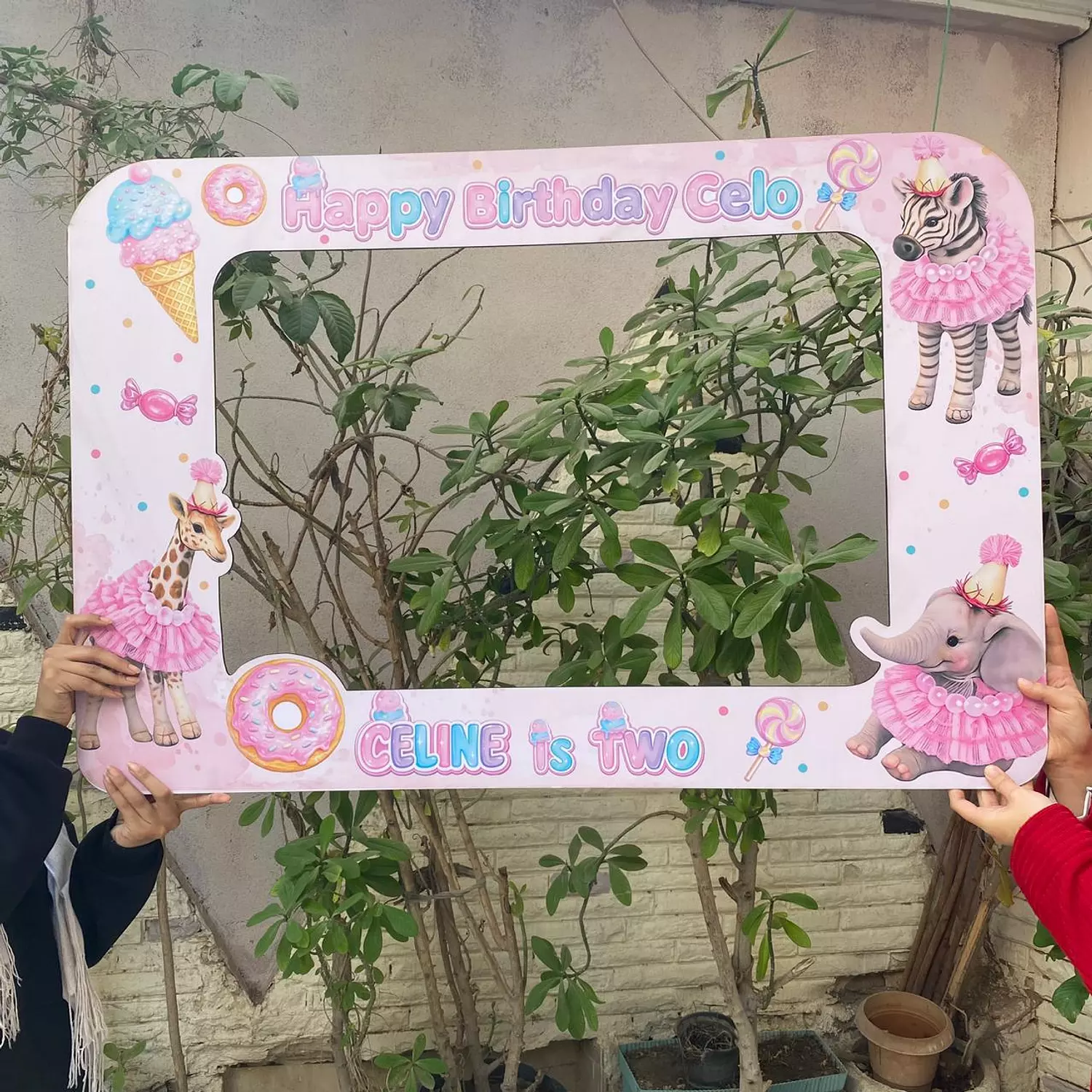 Pink Animals Photoframe   image