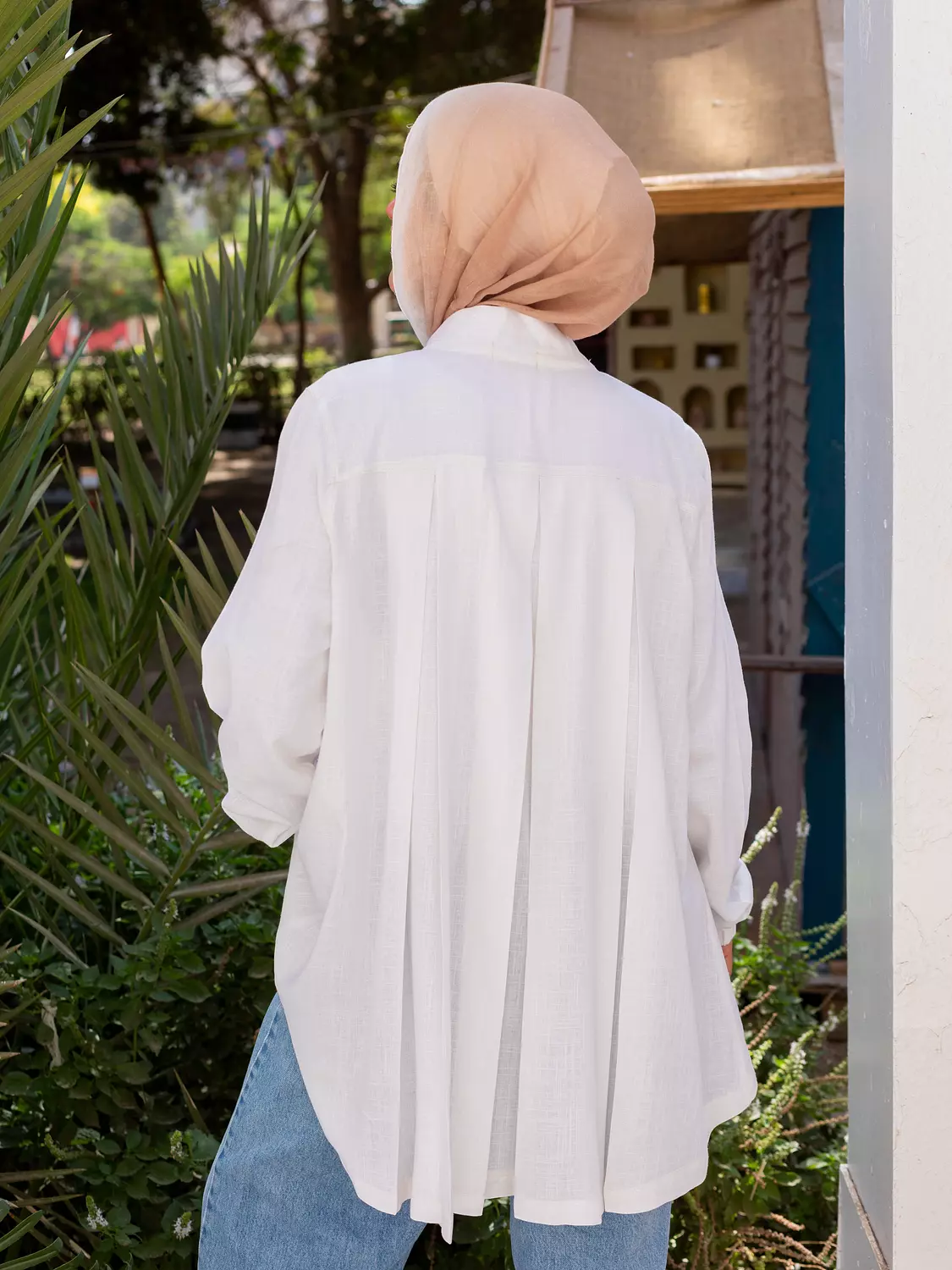 FLY HIGH LINEN JACKET in off white  3