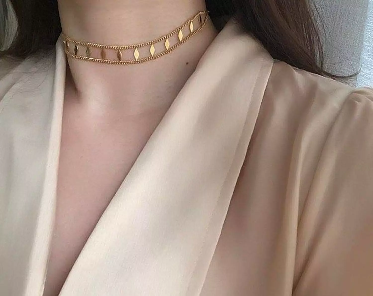 Gold Statement Chain Choker image